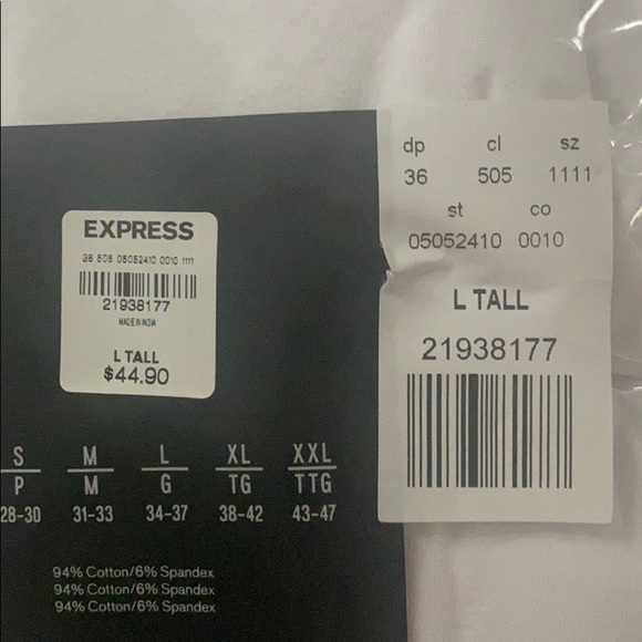 Express Slim V-Neck Tees(3 pack) - Picture 2 of 2